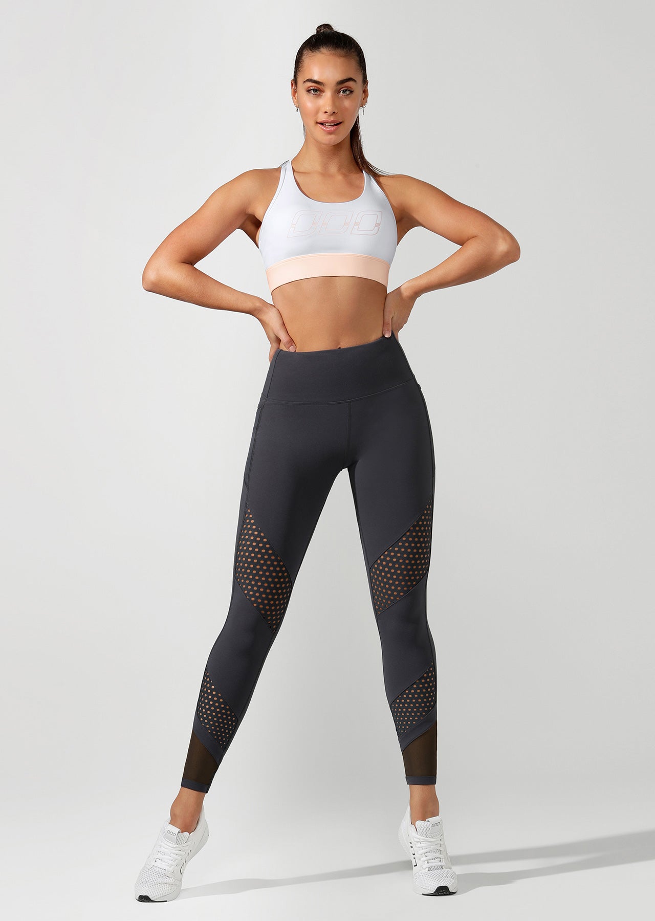 Lorna Jane LJ Skinny Back Sports Bra - White