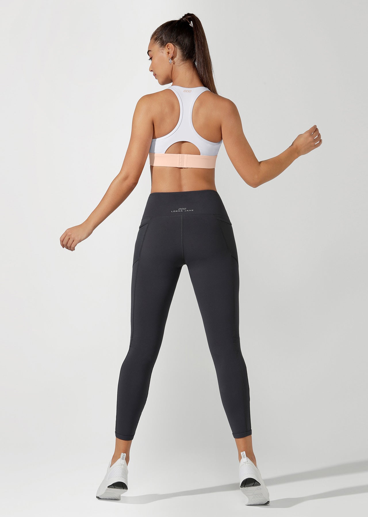 Lorna Jane LJ Skinny Back Sports Bra - White