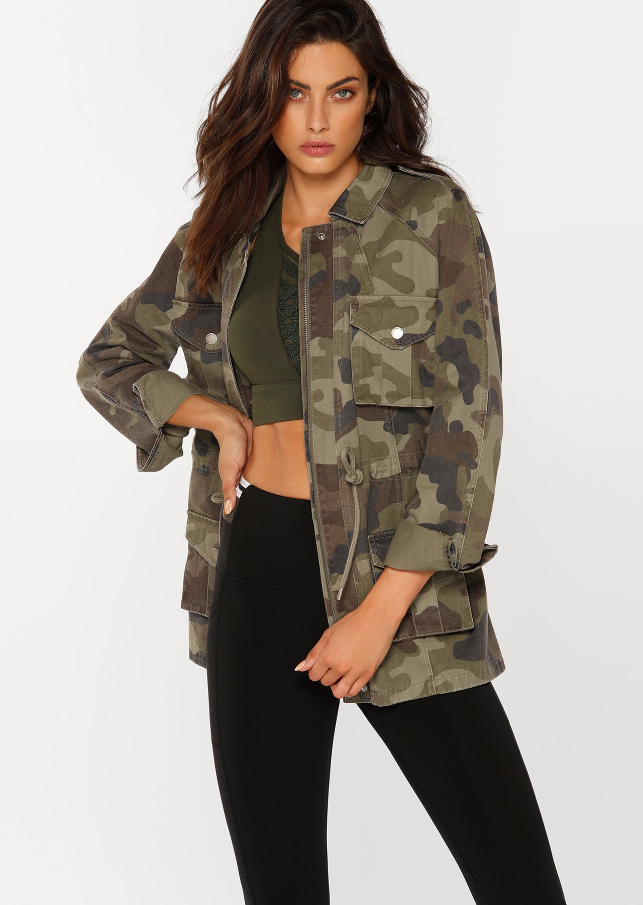 Lorna Jane LJ Utility Jacket - Camo Print