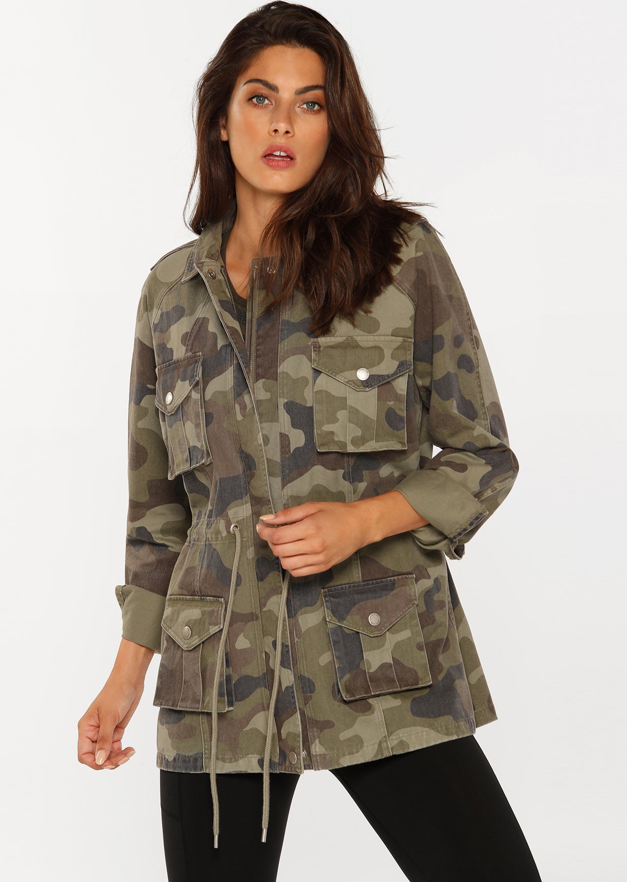 Lorna Jane LJ Utility Jacket - Camo Print