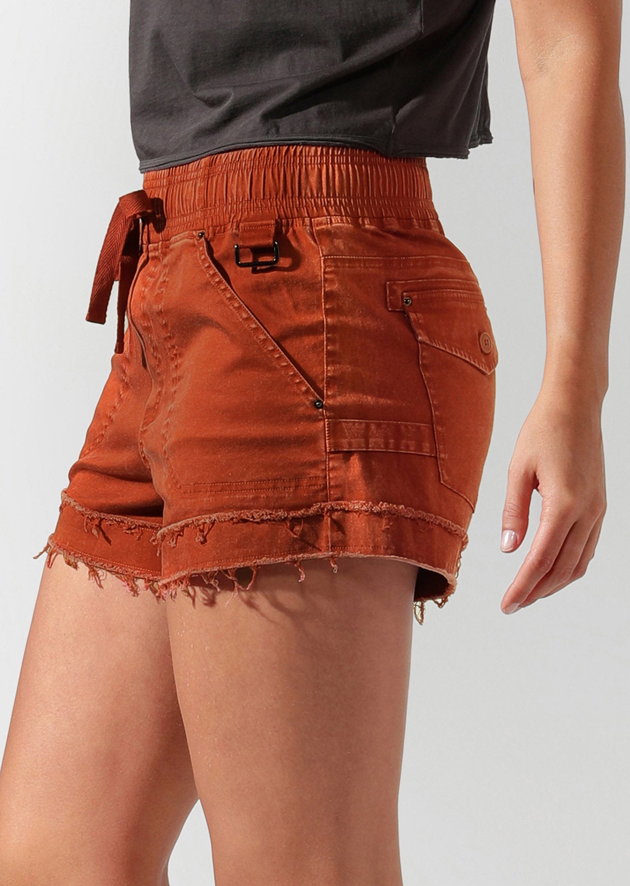 Lorna Jane LJ Walk Shorts - Dark Rust