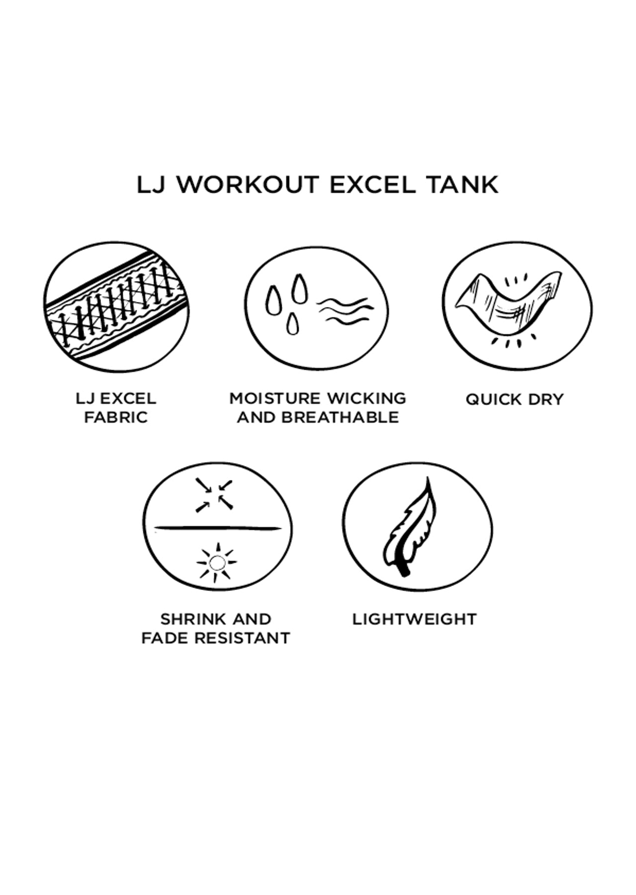 Lorna Jane LJ Workout Excel Tank - Char Marl