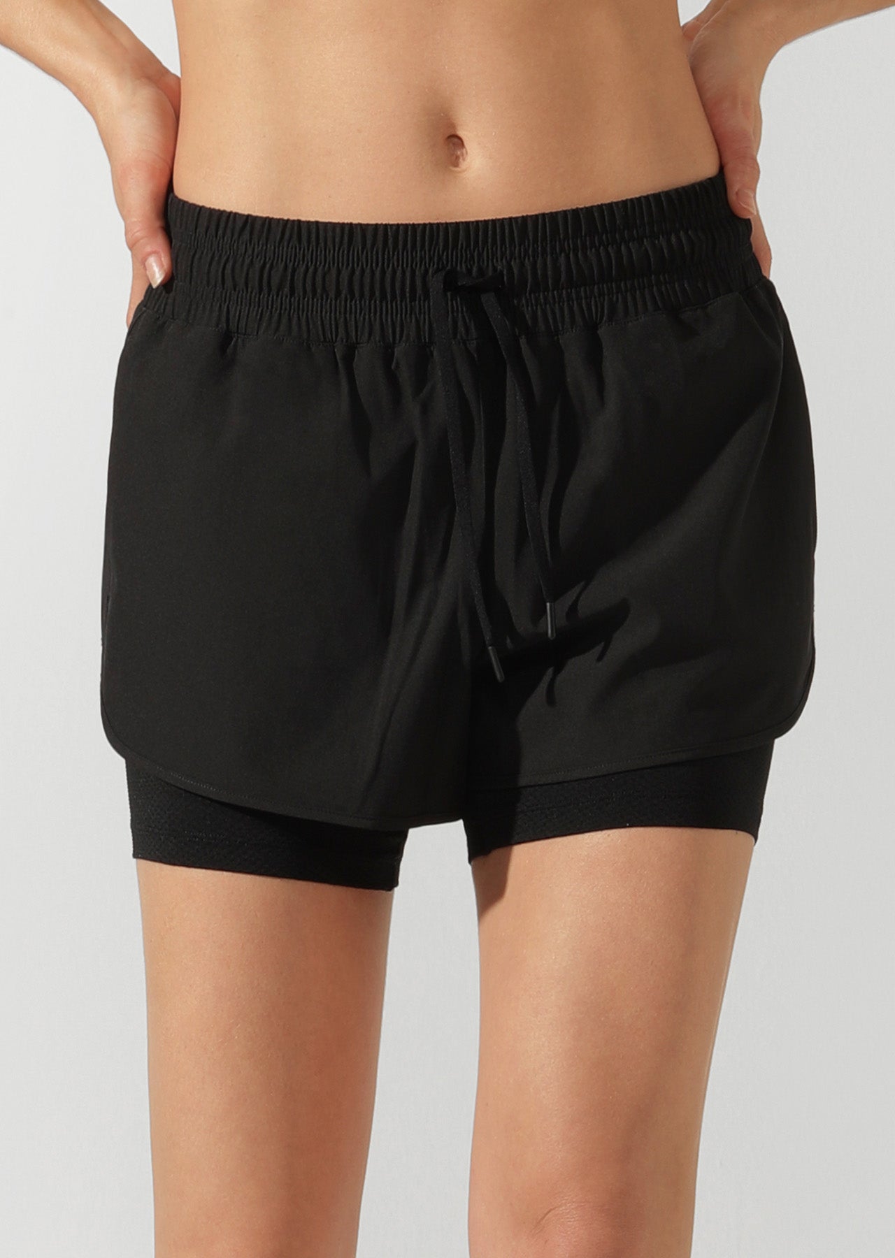 Lorna Jane Long Distance Excel Run Shorts - Black