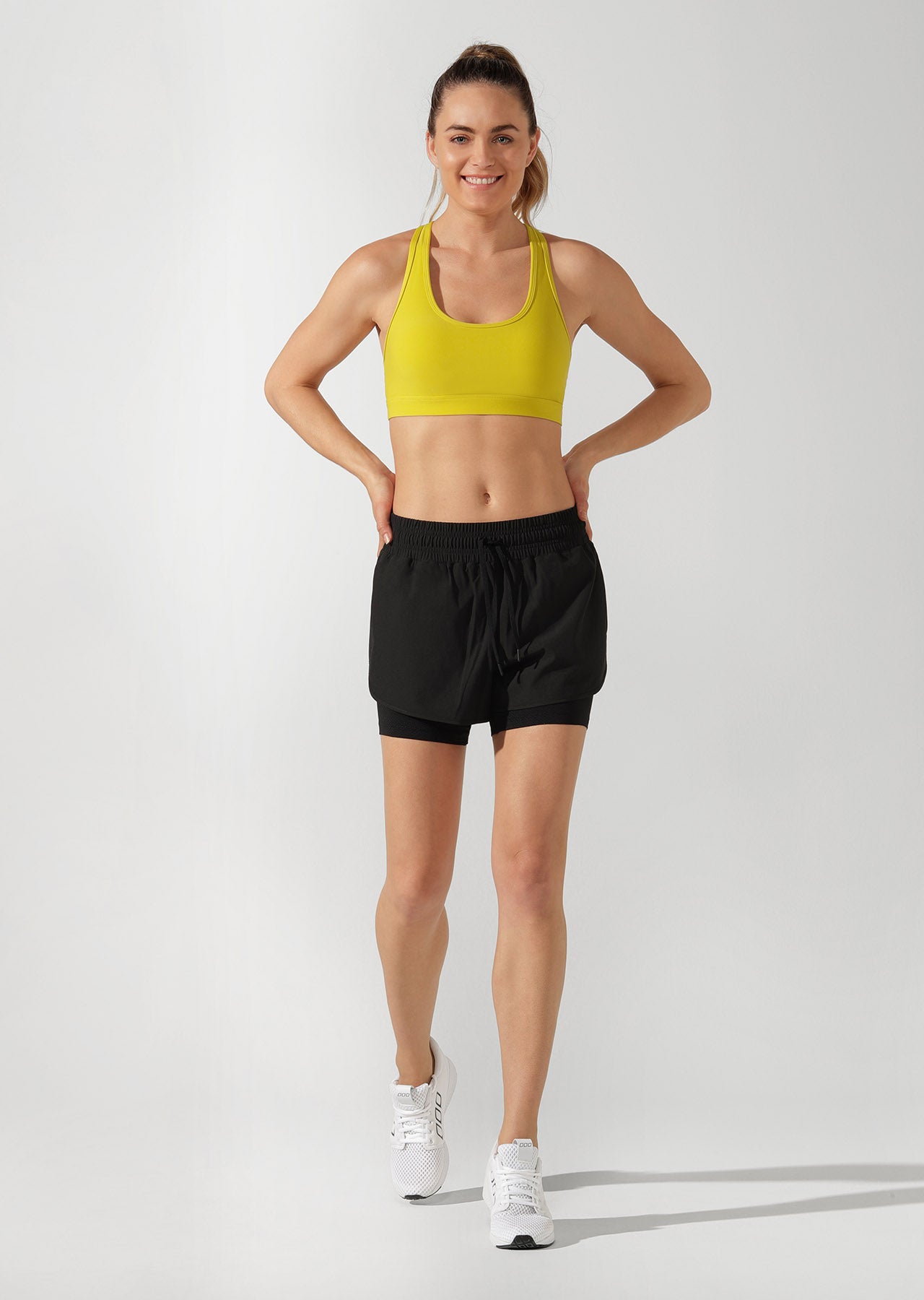 Lorna Jane Long Distance Excel Run Shorts - Black