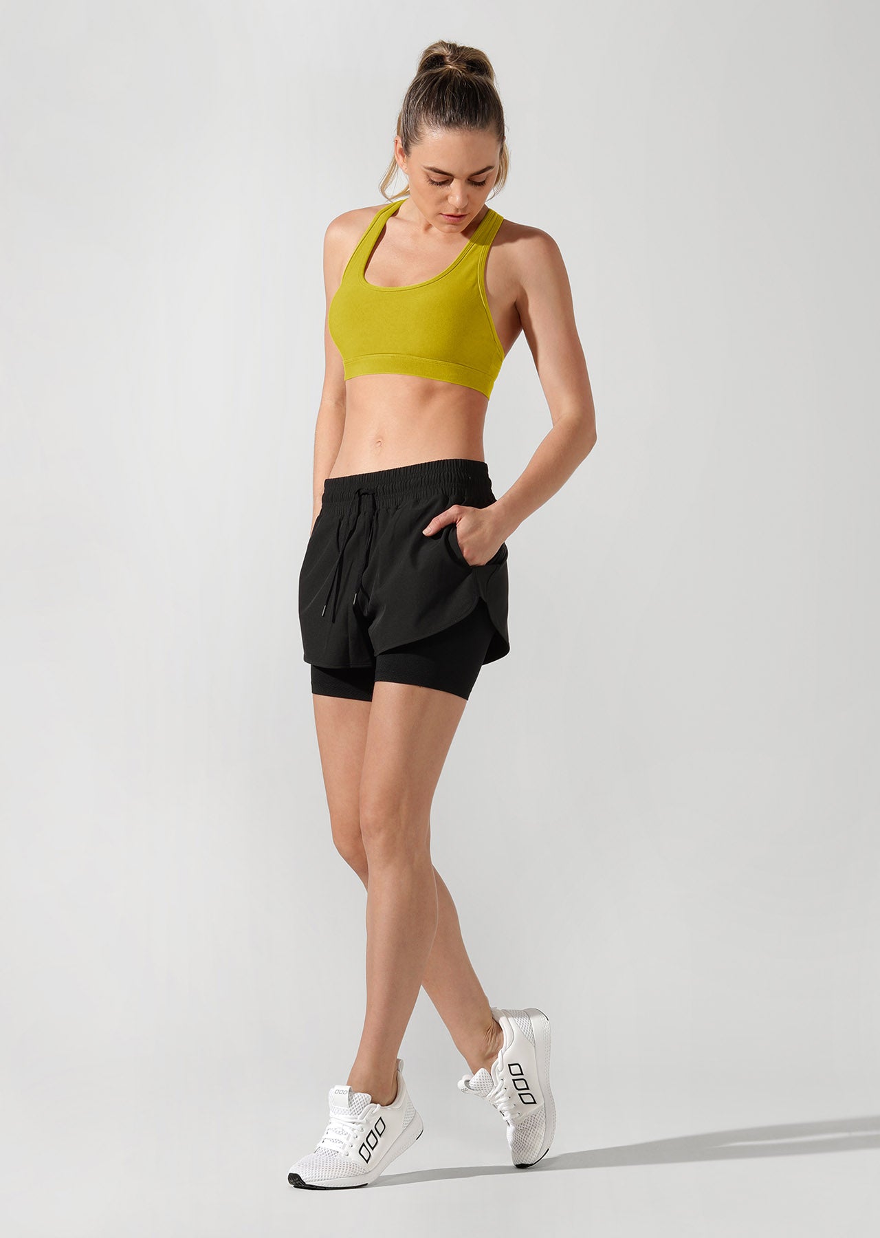 Lorna Jane Long Distance Excel Run Shorts - Black