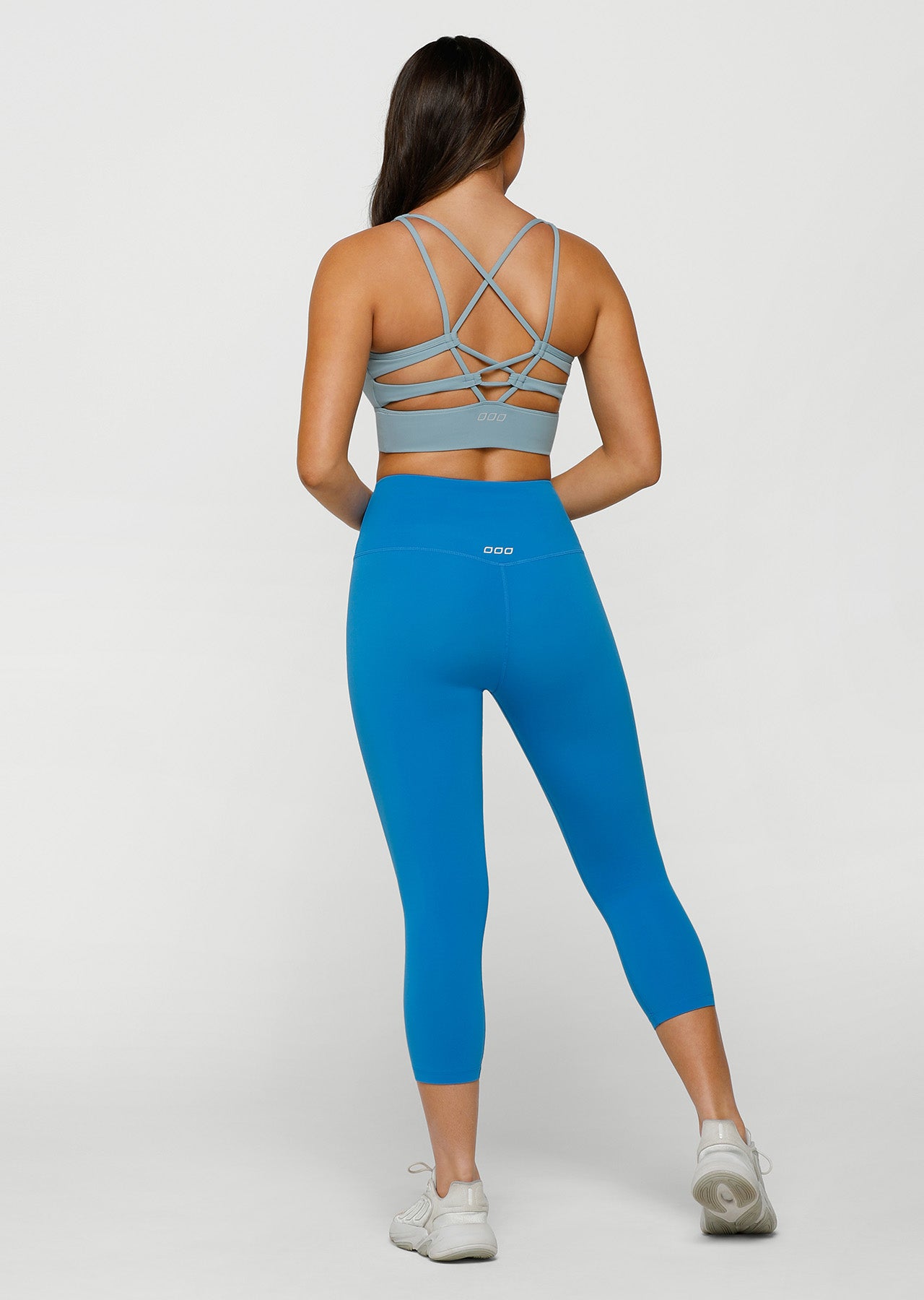 Lorna Jane Long Line Loop Bra - Mirror Blue