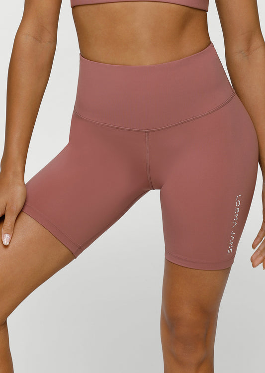 Lorna Jane Lotus 19cm Bike Shorts - Pecan