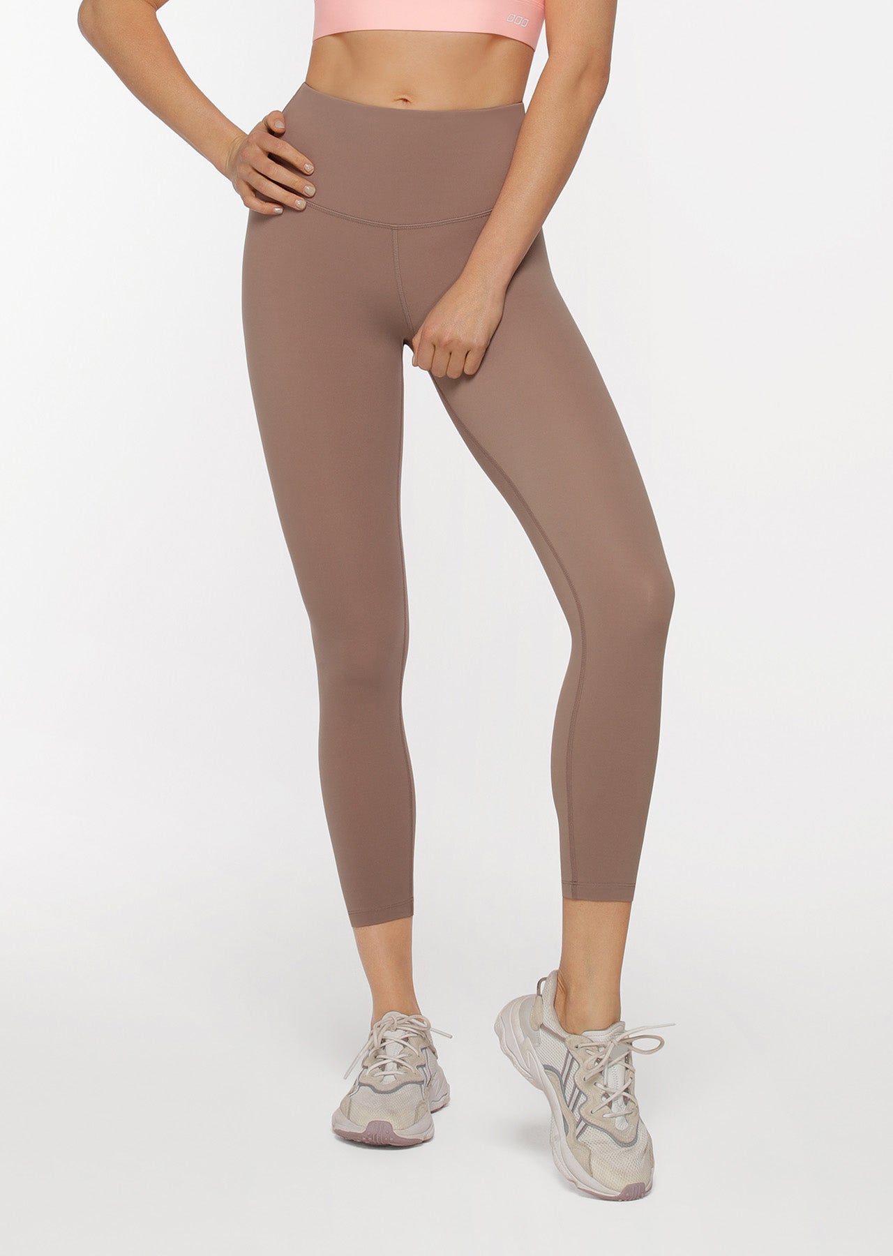Lorna Jane Lotus Ankle Biter Leggings - Bone