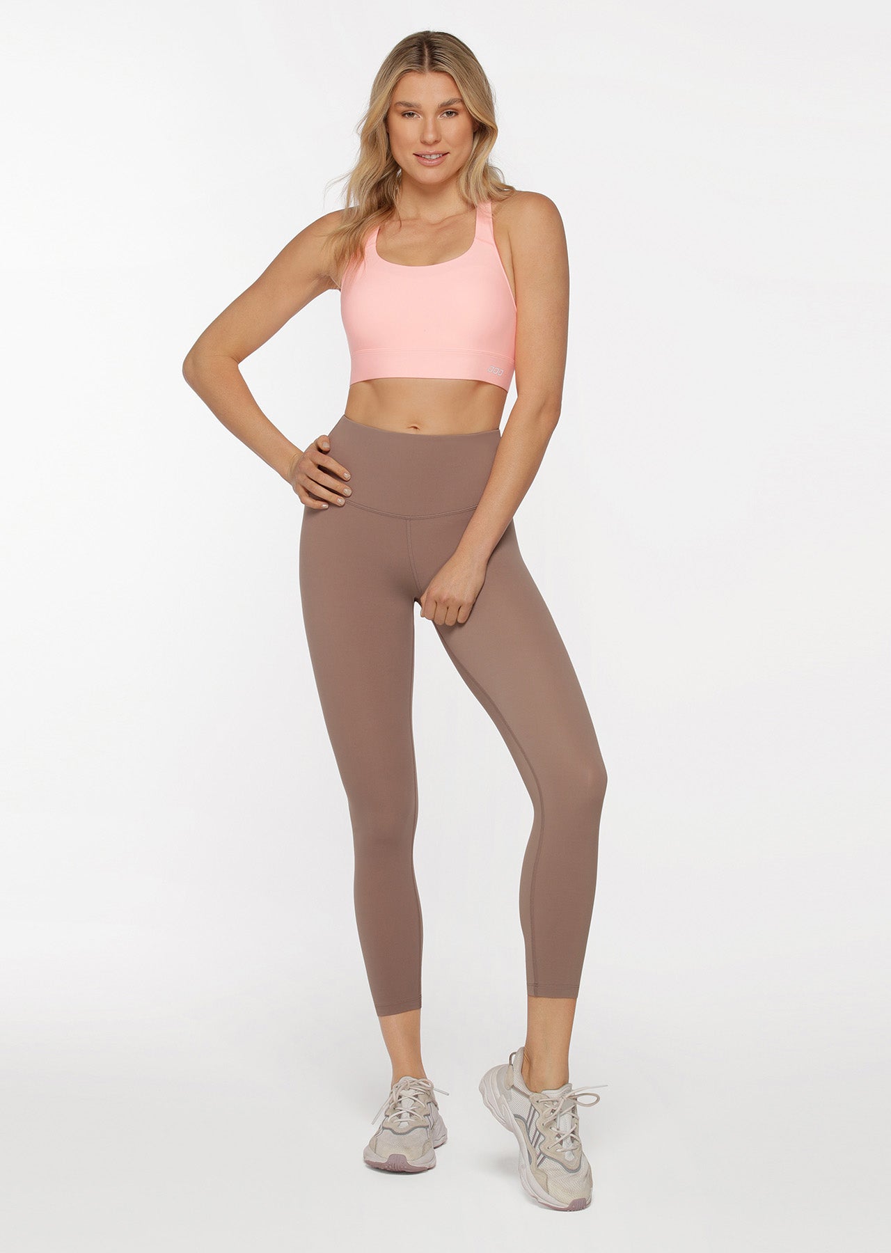 Lorna Jane Lotus Ankle Biter Leggings - Bone