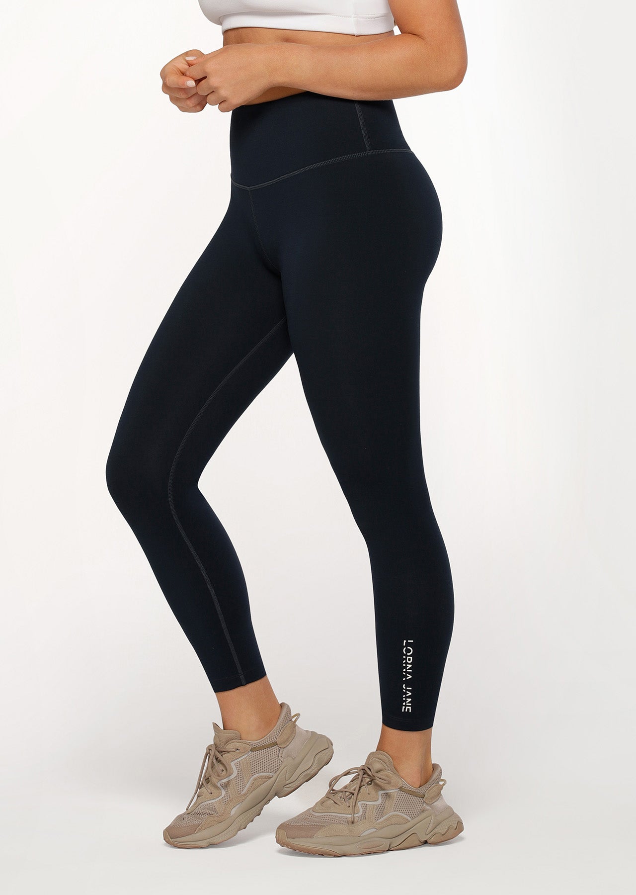 Lorna Jane Lotus Ankle Biter Leggings - Midnight Indigo