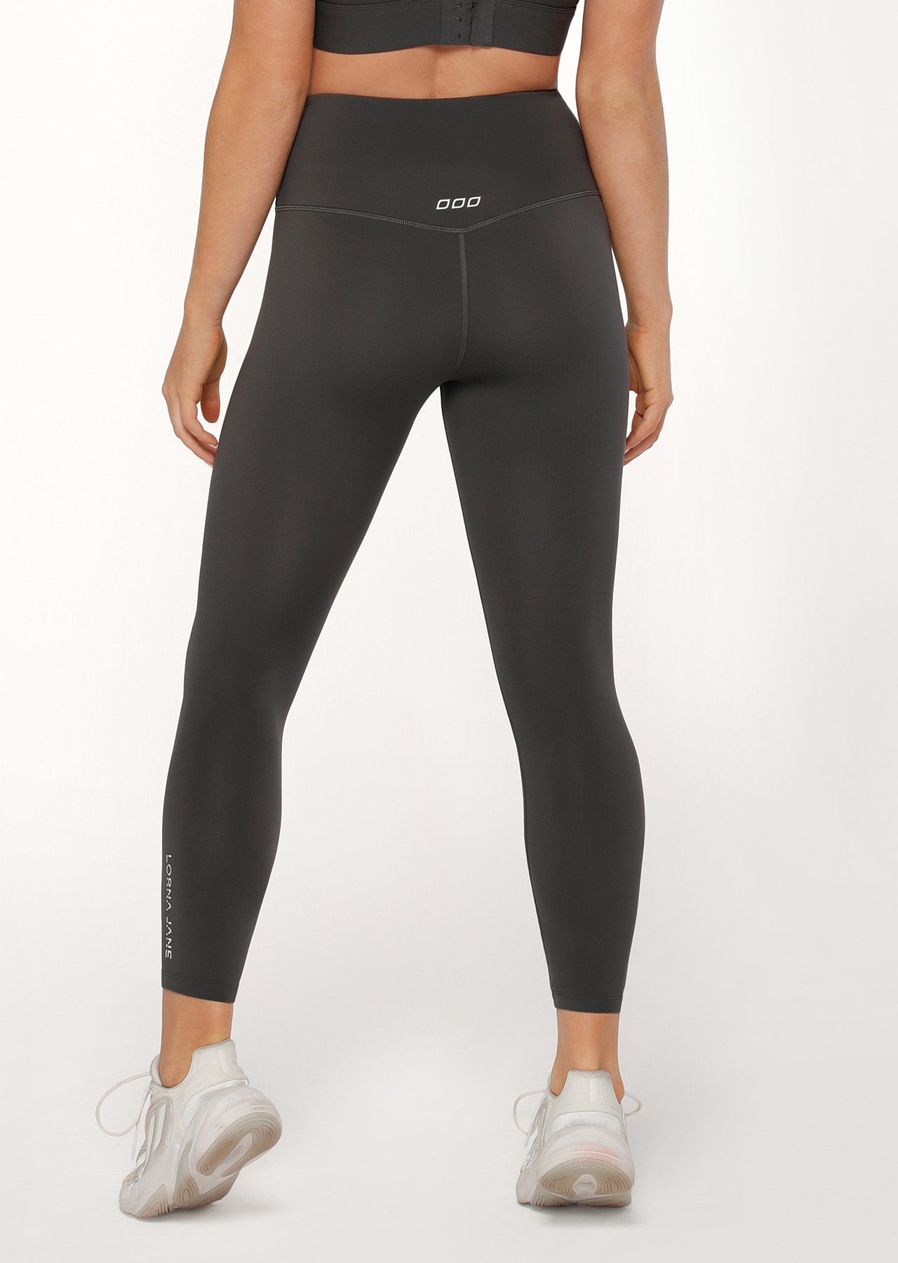 Lorna Jane Lotus Ankle Biter Leggings - Titanium
