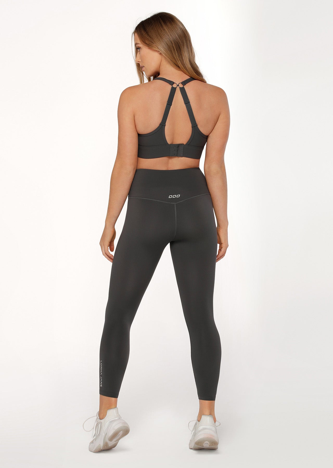 Lorna Jane Lotus Ankle Biter Leggings - Titanium