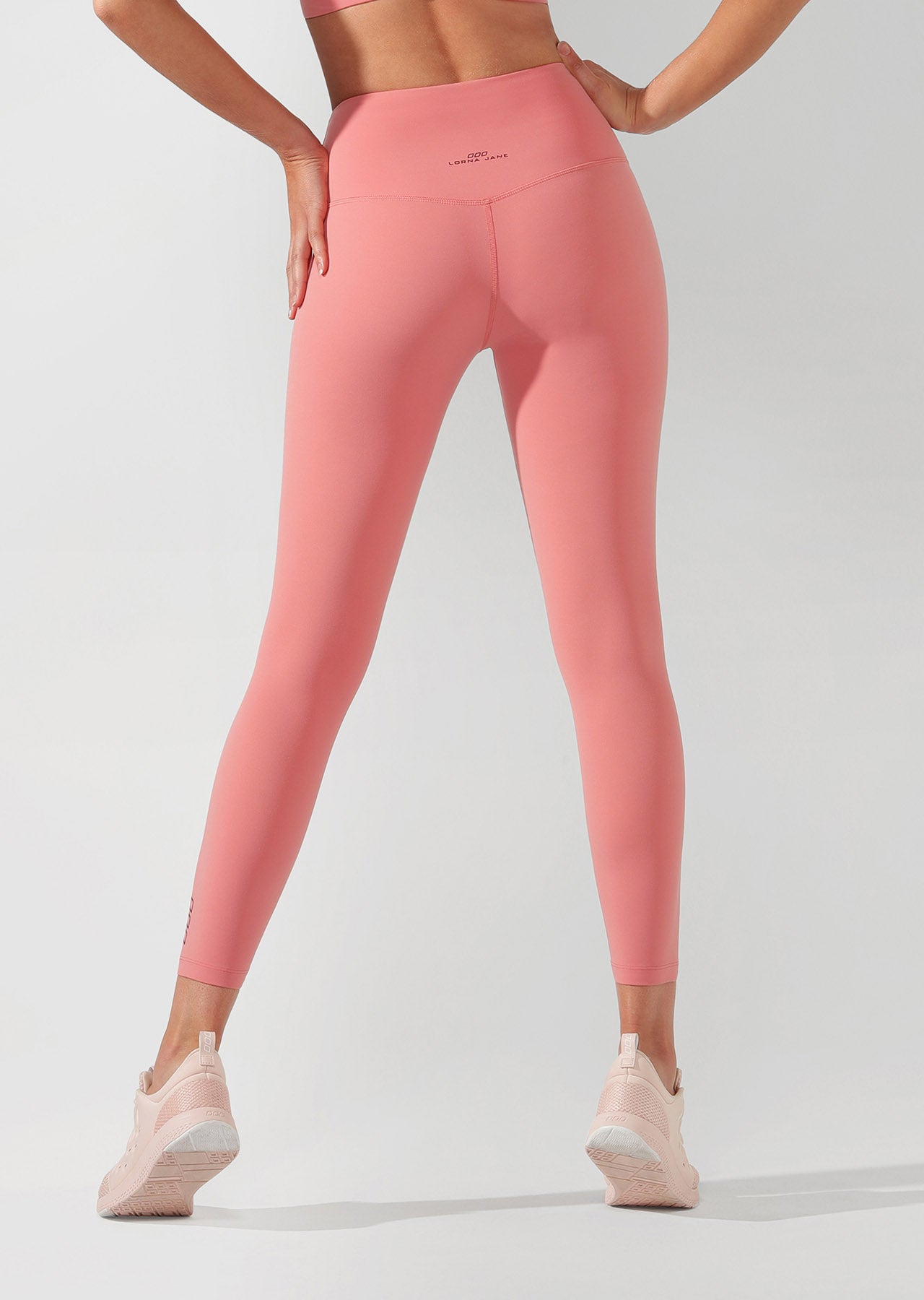 Lorna Jane Lotus Ankle Biter Tight - Quartz Pink