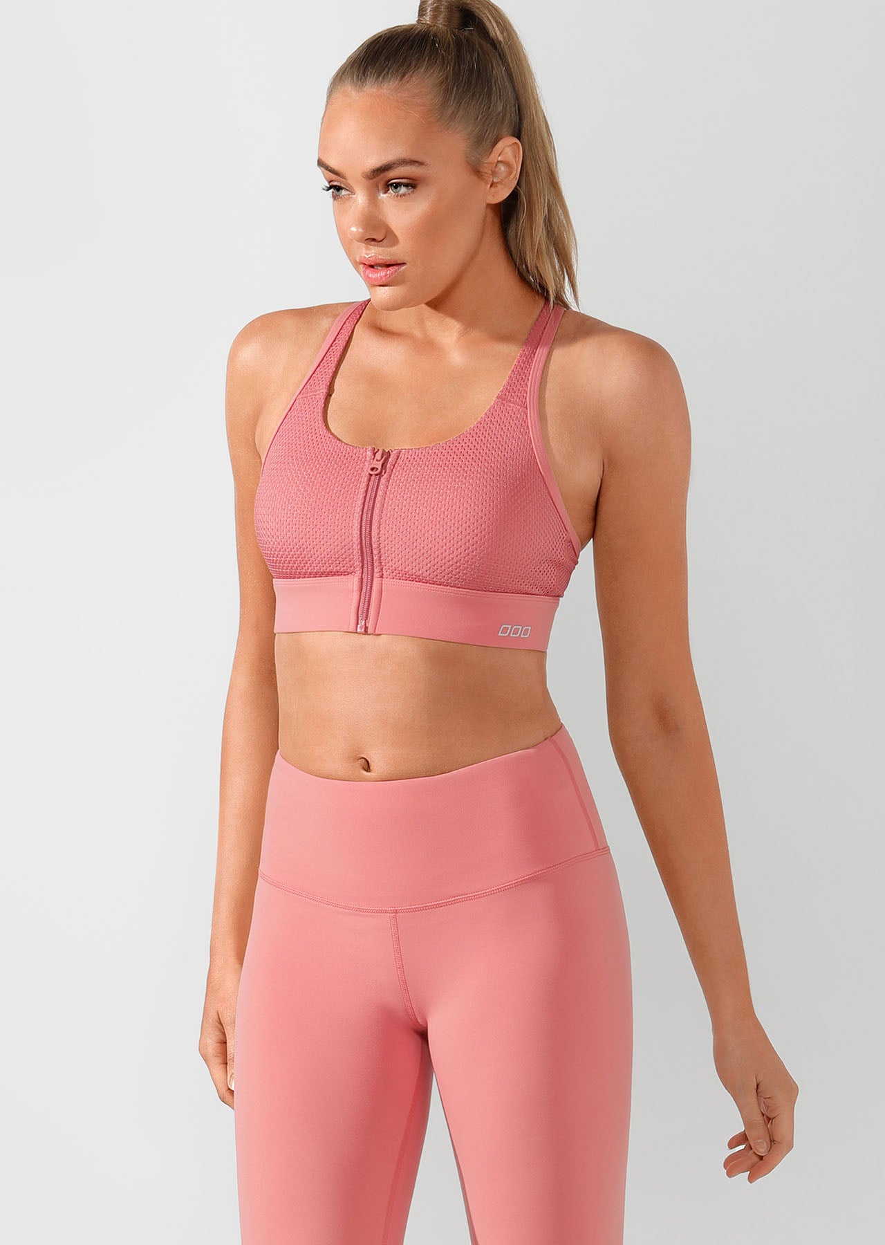 Lorna Jane Lotus Ankle Biter Tight - Quartz Pink