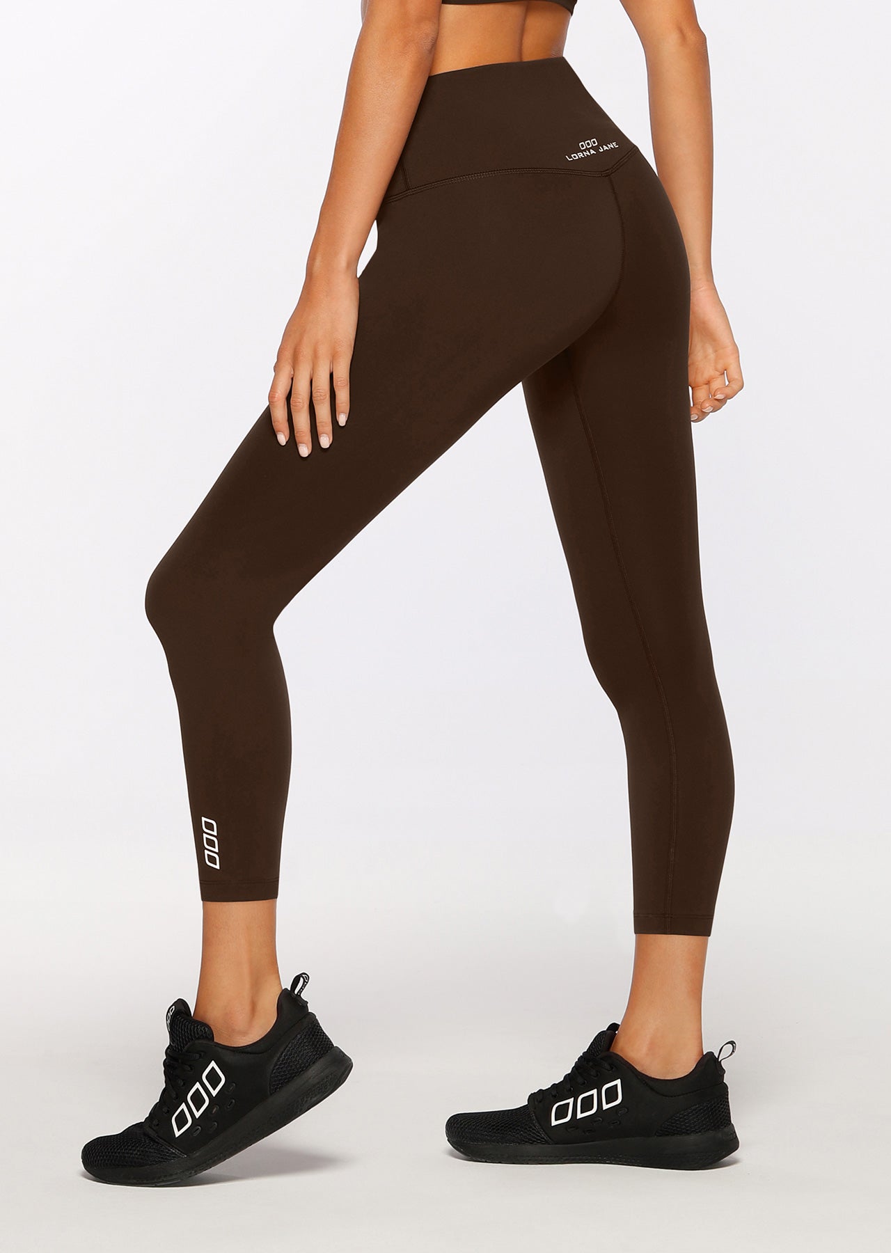 Lorna Jane Lotus Bare Minimum Ankle Biter Tight - Espresso