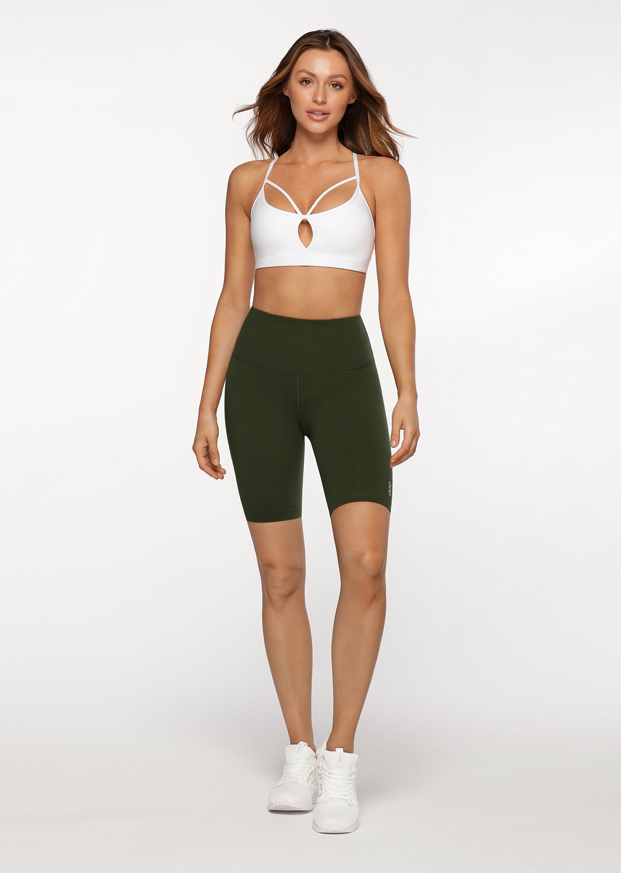 Lorna Jane Lotus Bike Shorts - Luxury Green