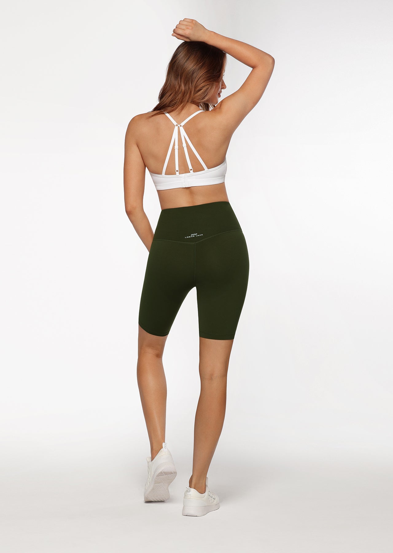 Lorna Jane Lotus Bike Shorts - Luxury Green