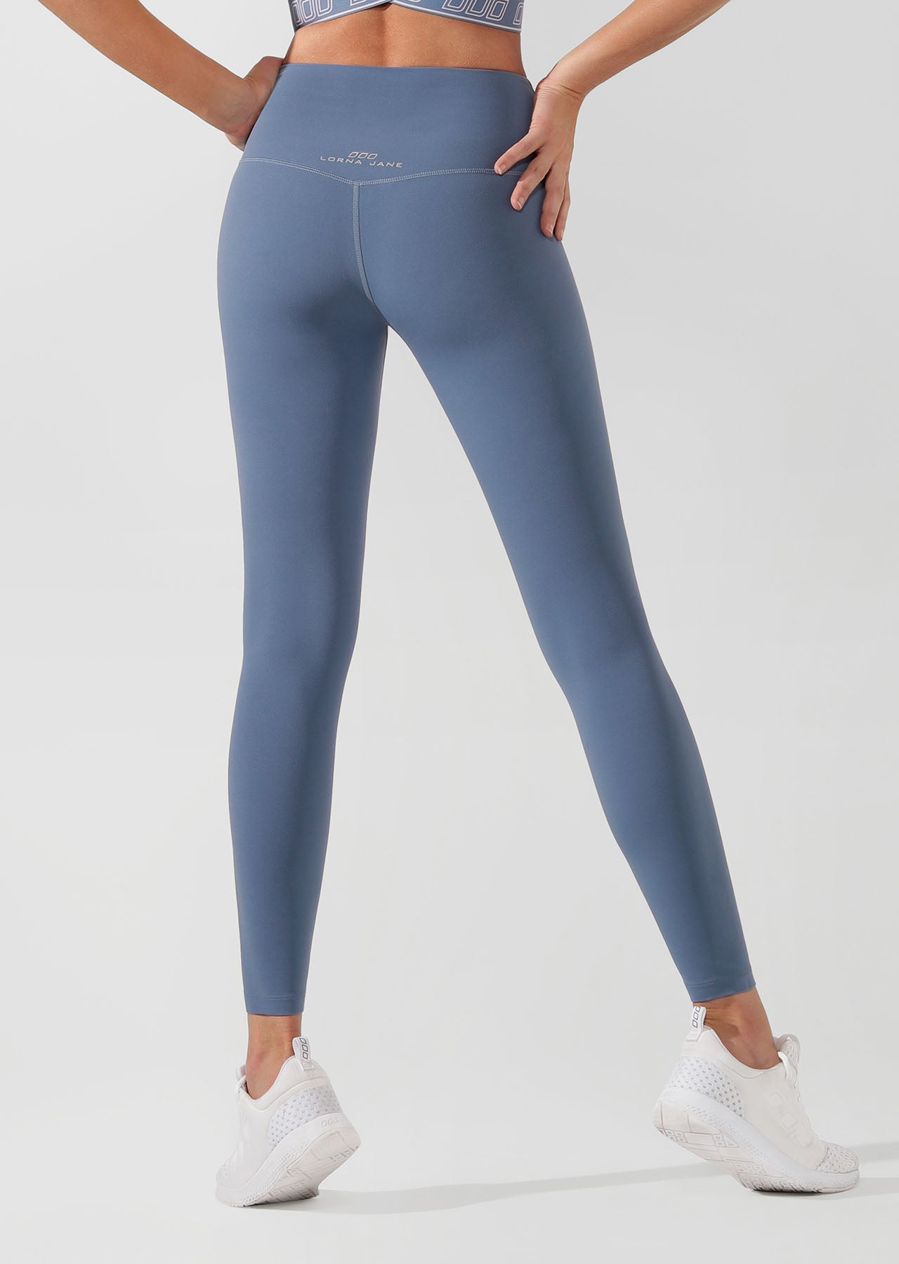 Lorna Jane Lotus Full Length Tight - Steel Blue
