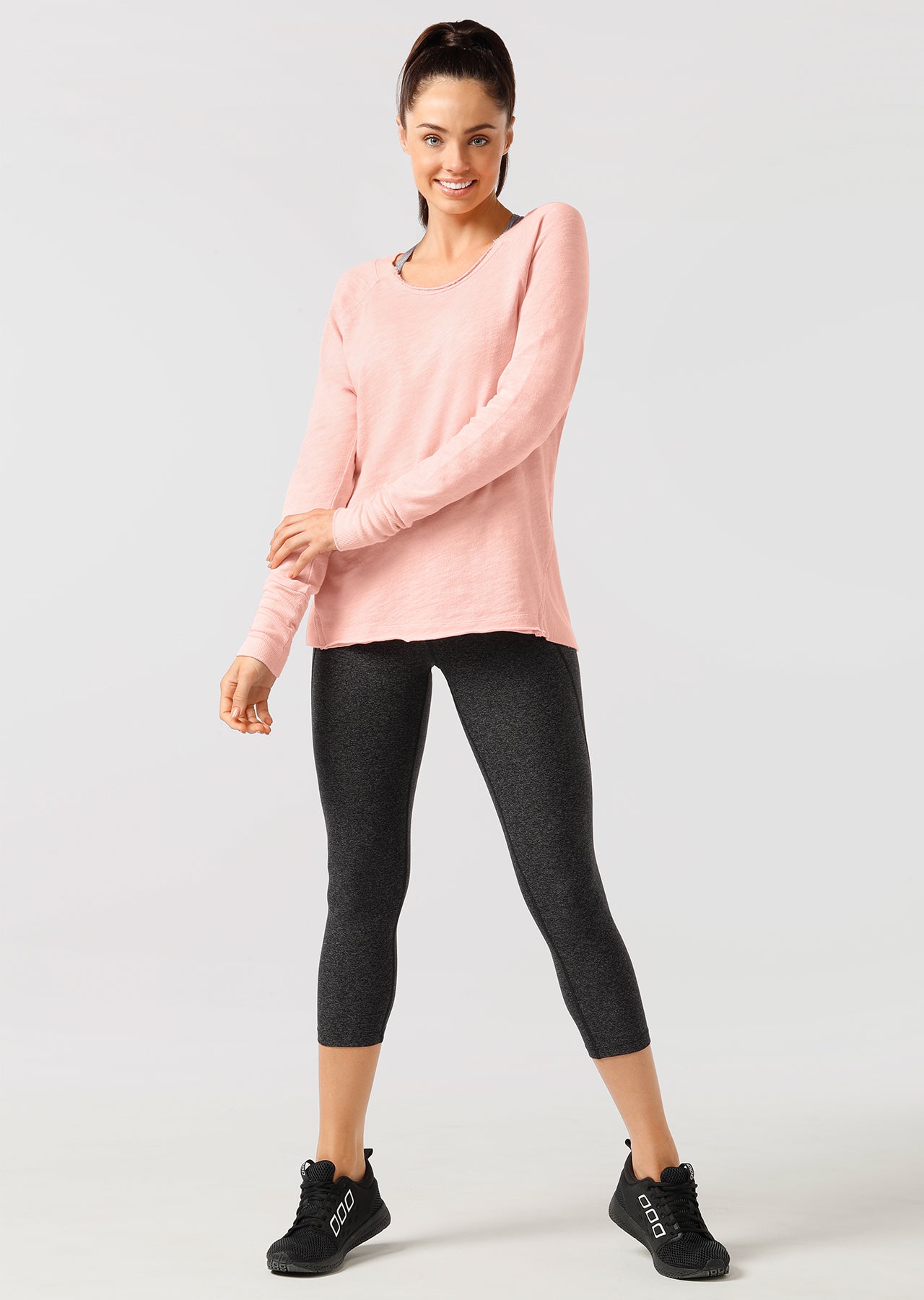 Lorna Jane Lotus L/Slv Top - Ballerina