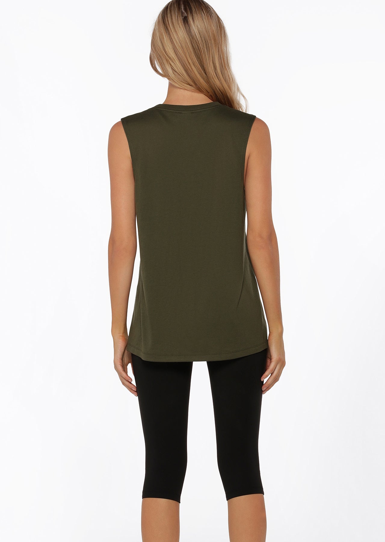 Lorna Jane Lotus Muscle Tank - Luxury Green