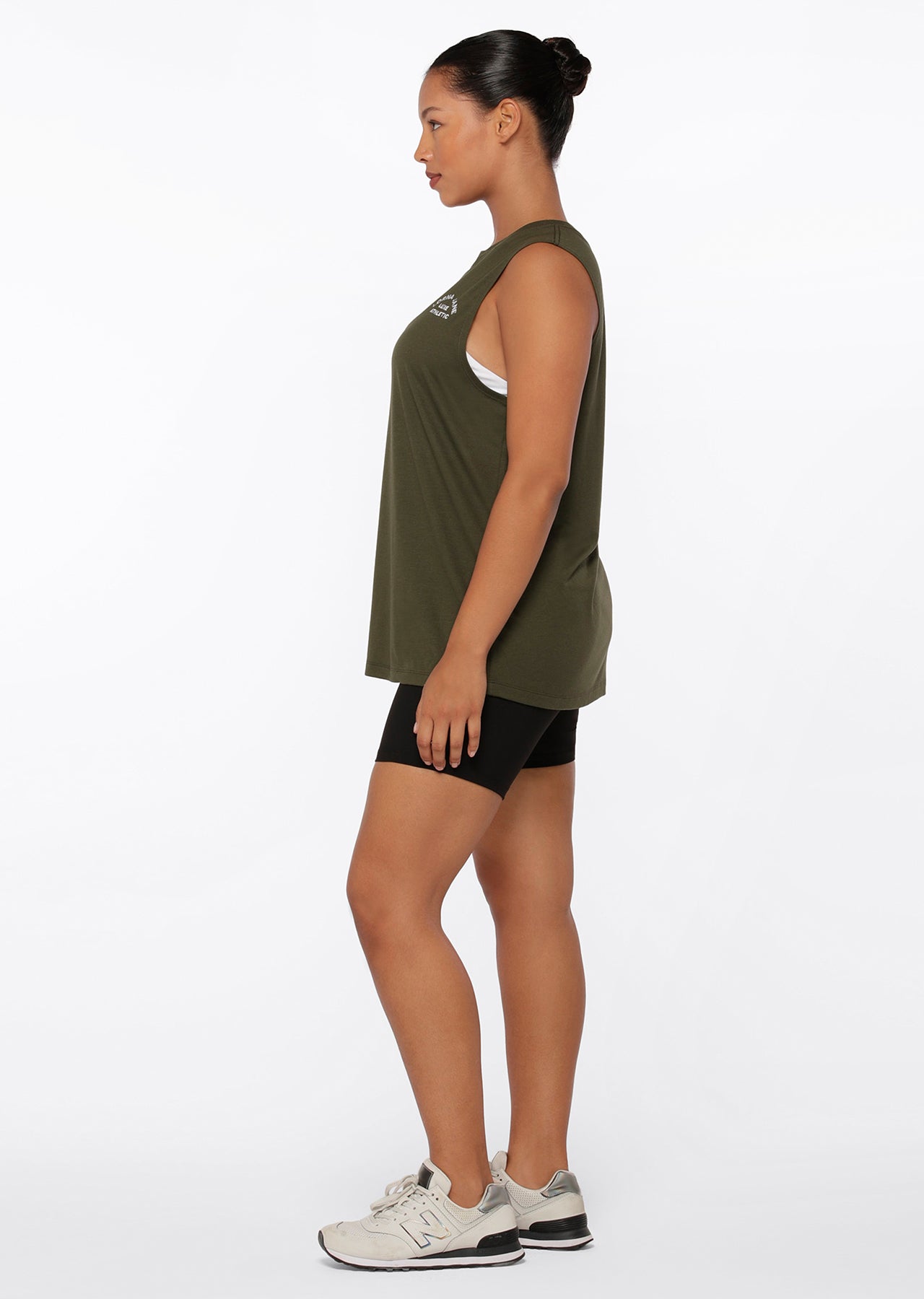 Lorna Jane Lotus Muscle Tank - Luxury Green