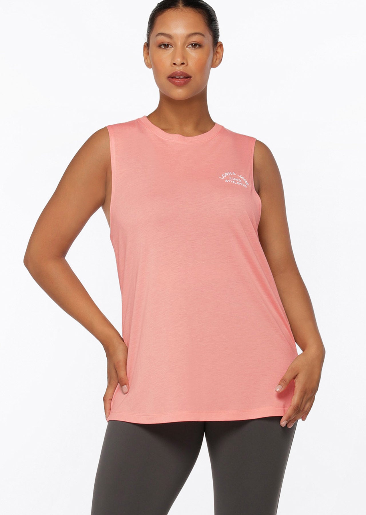 Lorna Jane Lotus Muscle Tank - Peach