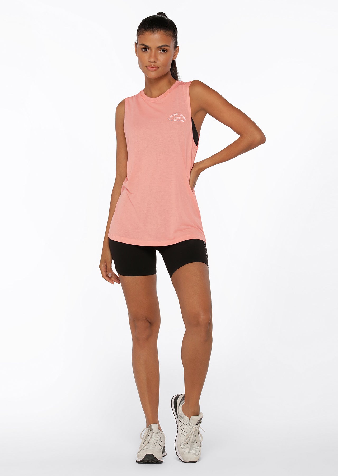 Lorna Jane Lotus Muscle Tank - Peach
