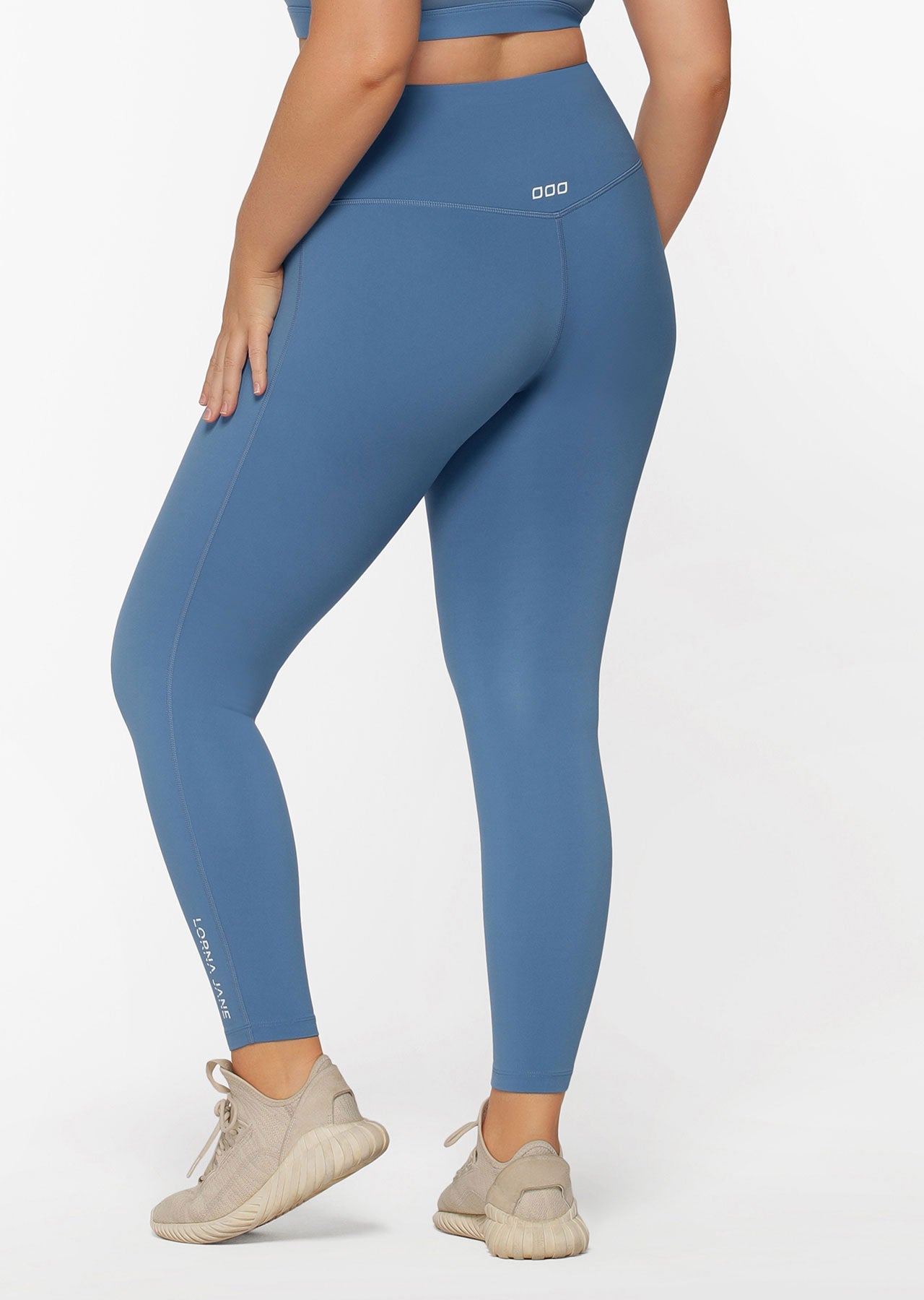Lorna Jane Lotus No Chafe Ankle Biter Leggings - Cosmic Dust