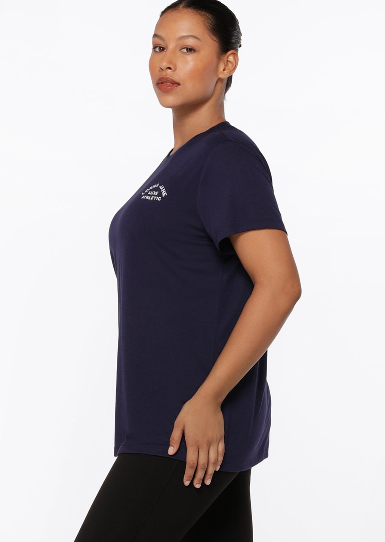 Lorna Jane Lotus T-Shirt - French Navy