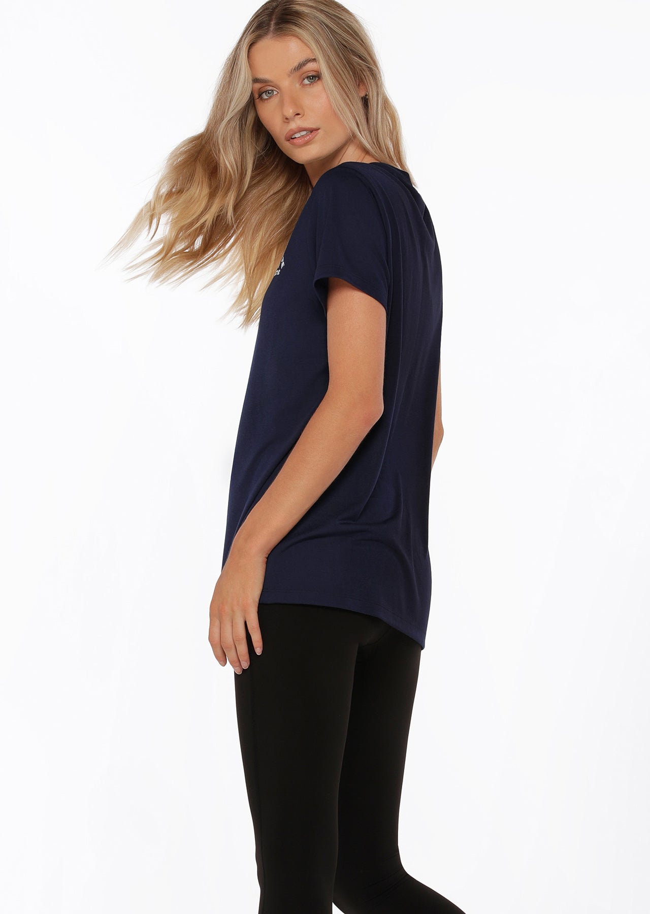 Lorna Jane Lotus T-Shirt - French Navy