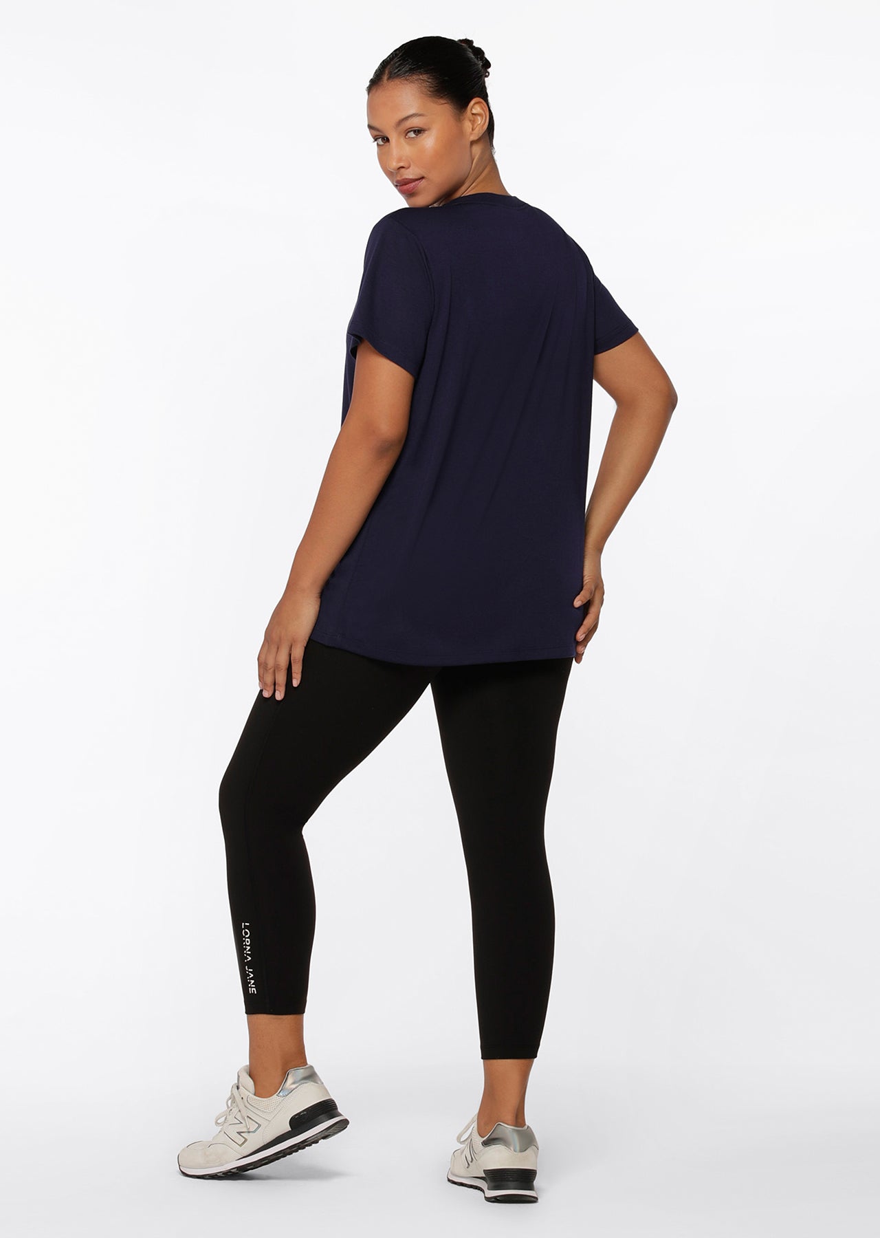 Lorna Jane Lotus T-Shirt - French Navy