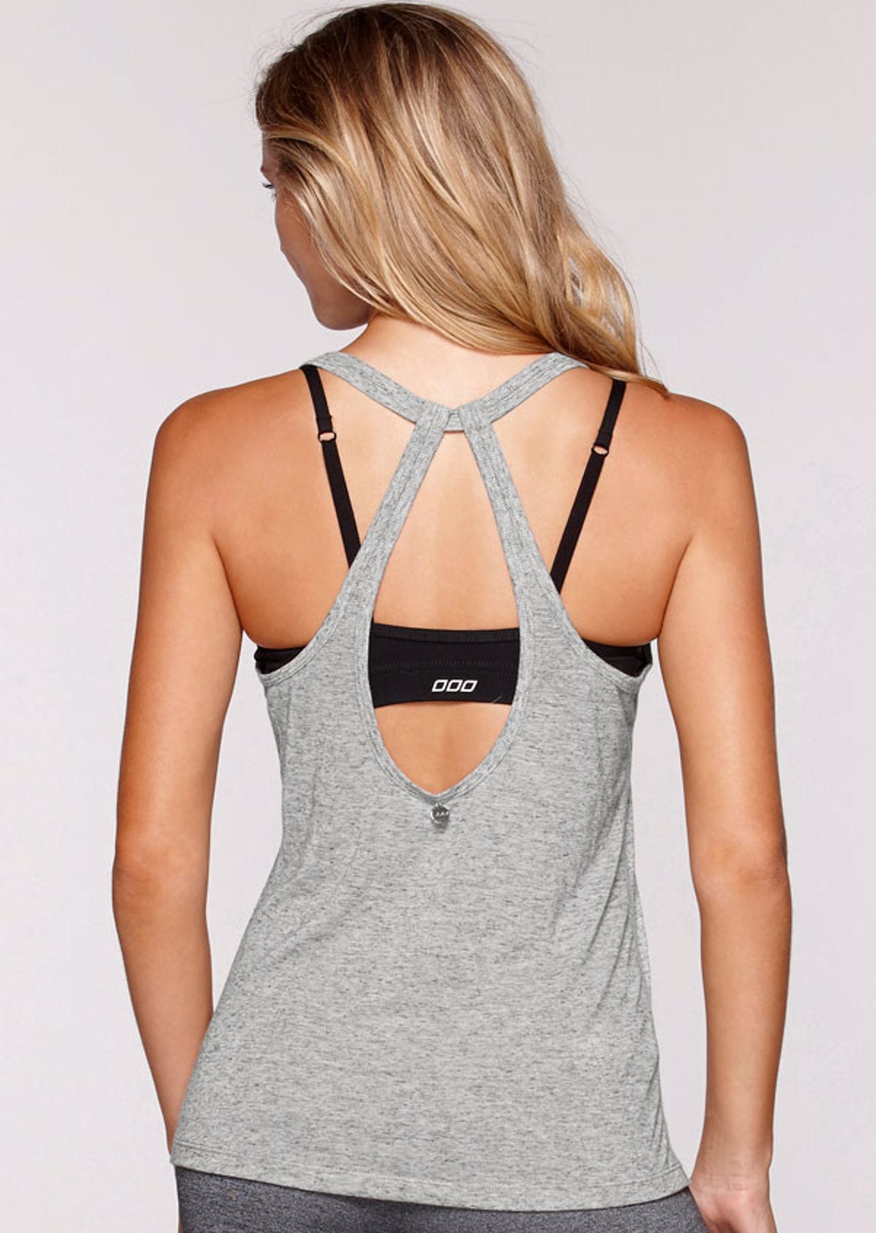Lorna Jane Lounge All Day Tank - Grey Marl