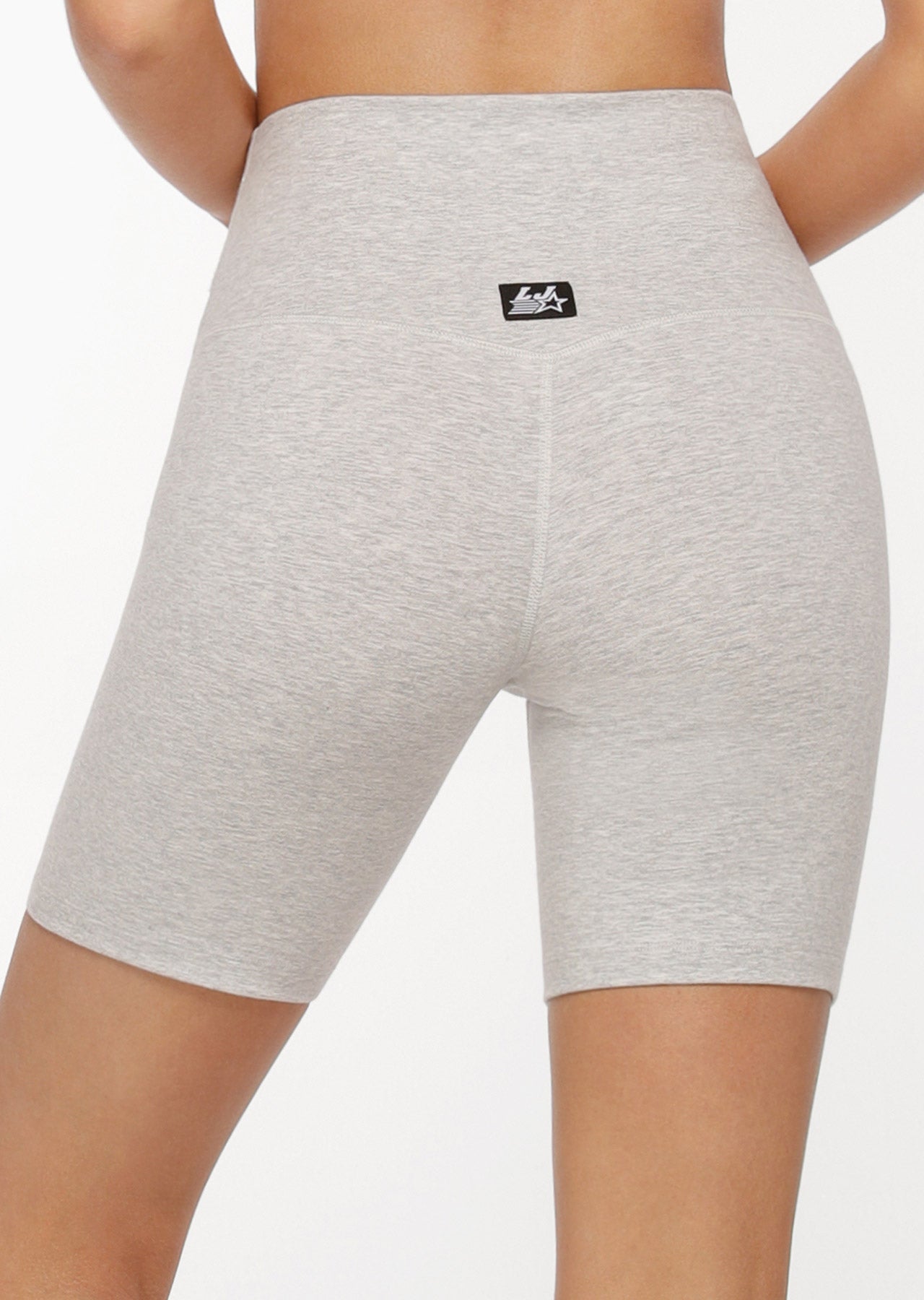 Lorna Jane Lounge Around Bike Shorts - Light Grey Marl
