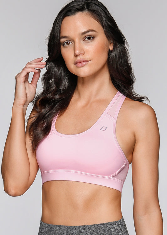 Lorna Jane Luster Sports Bra - Baby Pink