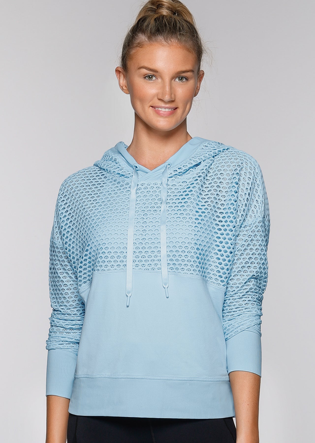 Lorna Jane Luxe Active Hoodie - Blue Sky