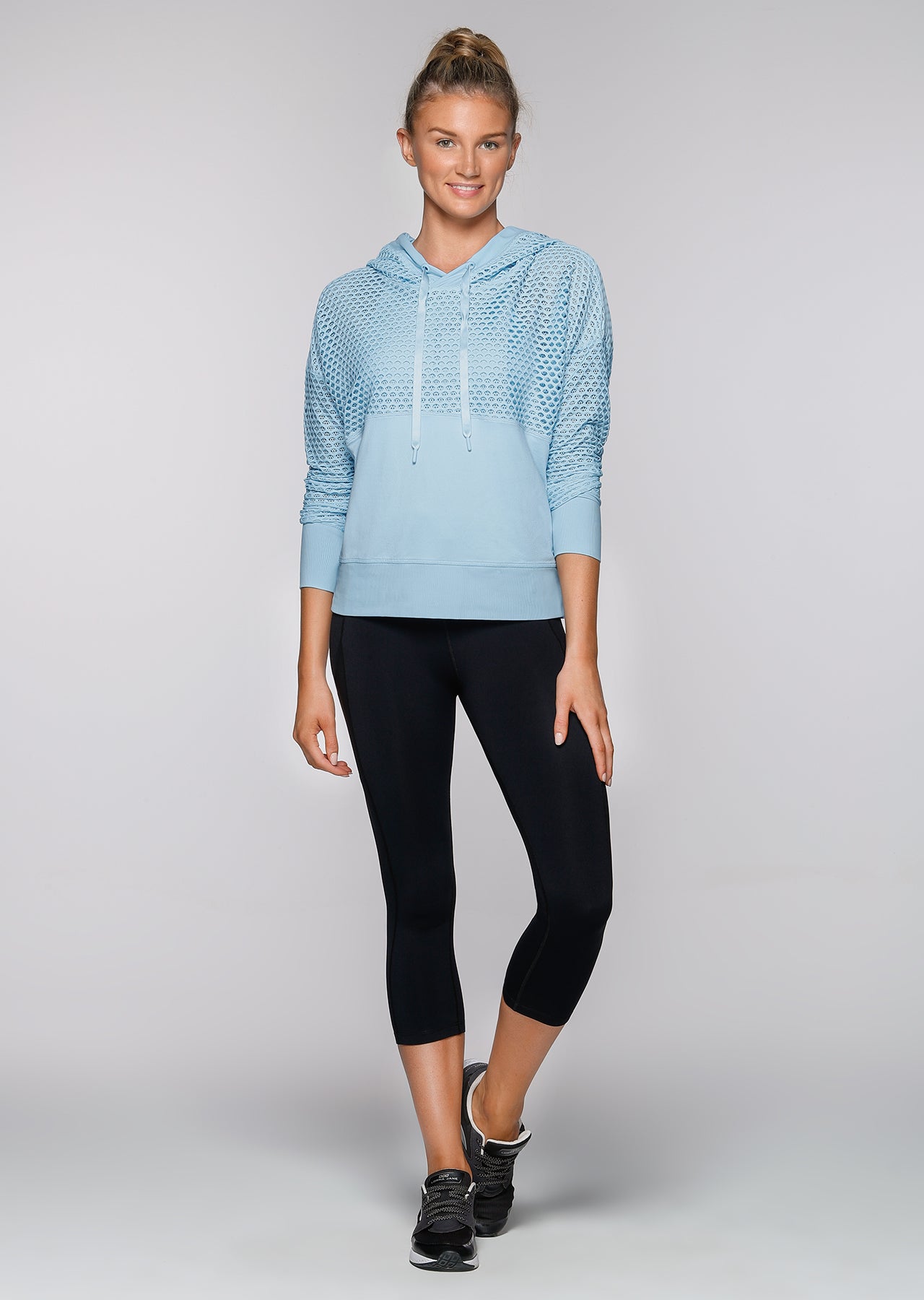 Lorna Jane Luxe Active Hoodie - Blue Sky