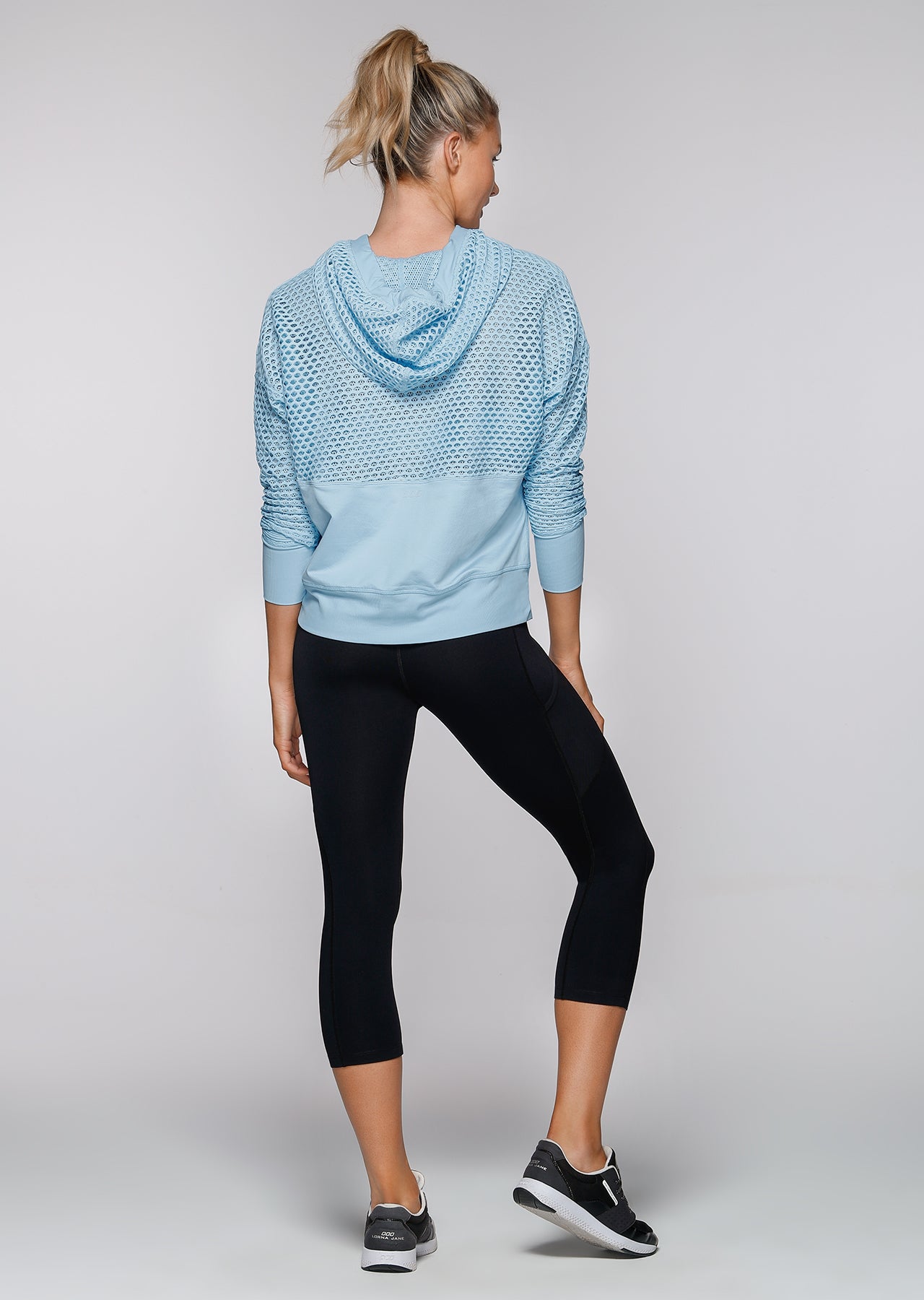 Lorna Jane Luxe Active Hoodie - Blue Sky