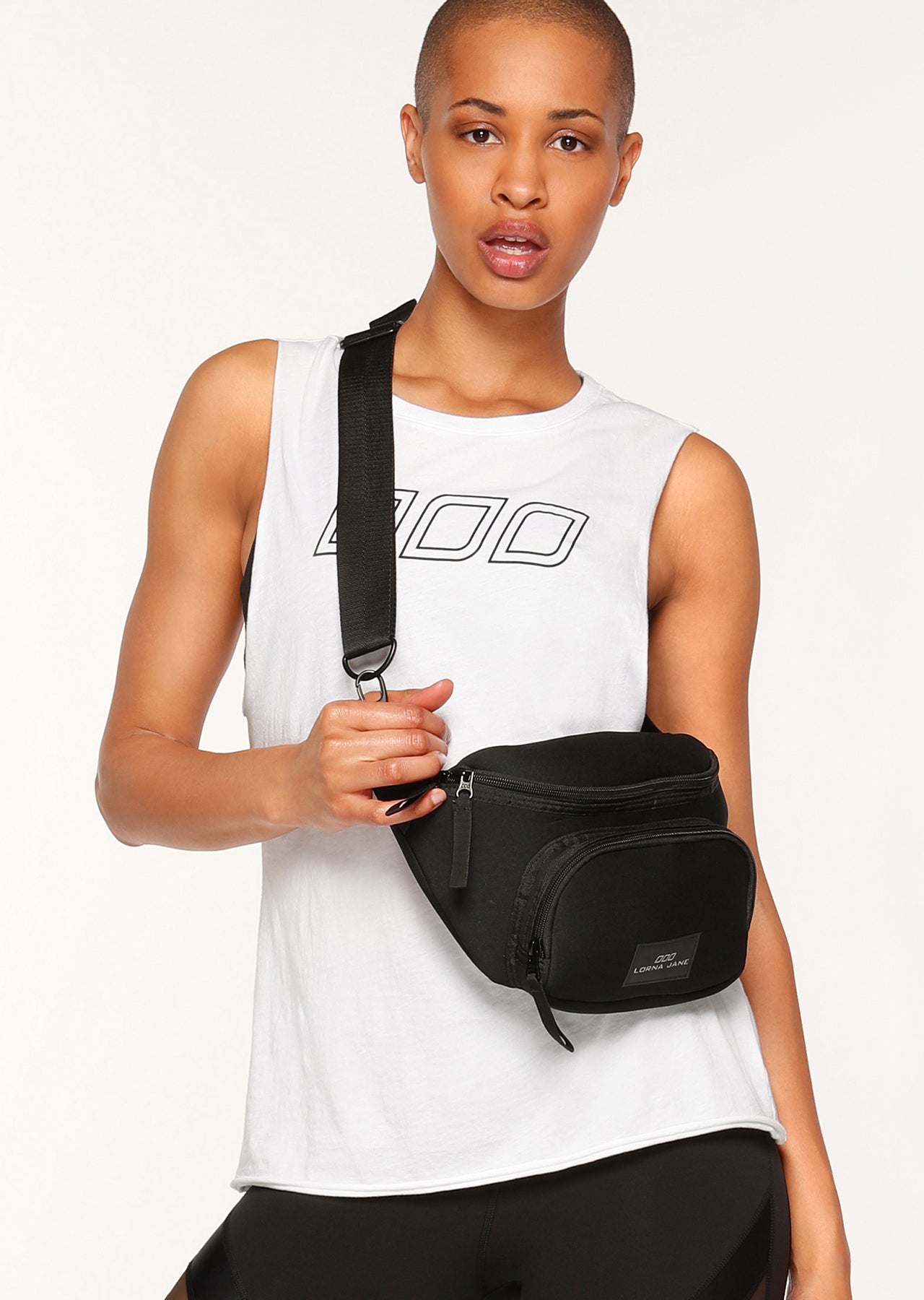 Lorna Jane Luxe Bumbag - Black