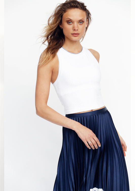 Lorna Jane Luxe Kendal Cropped Tank - White