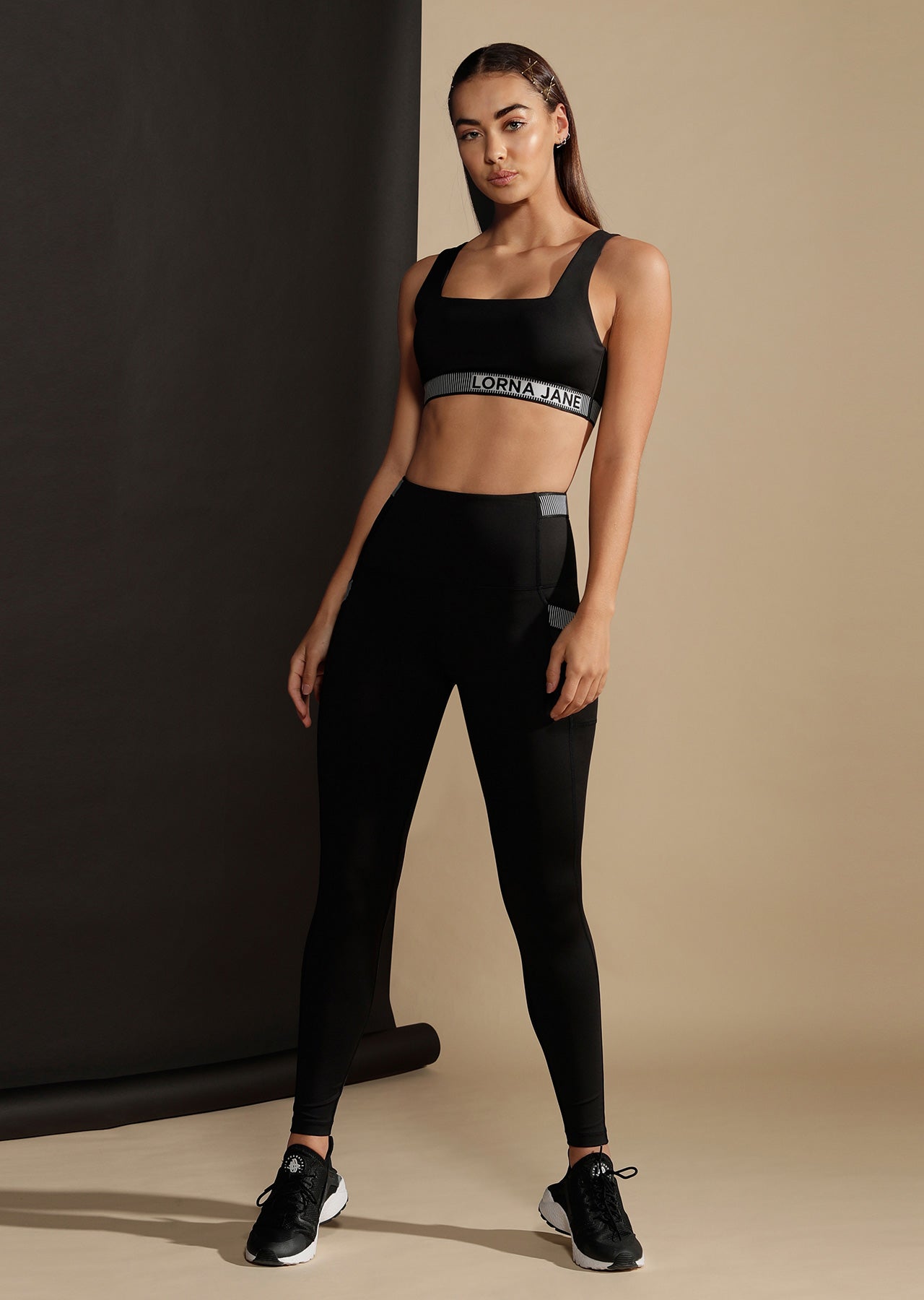 Lorna Jane Luxe Shine Full Length Tight - Black