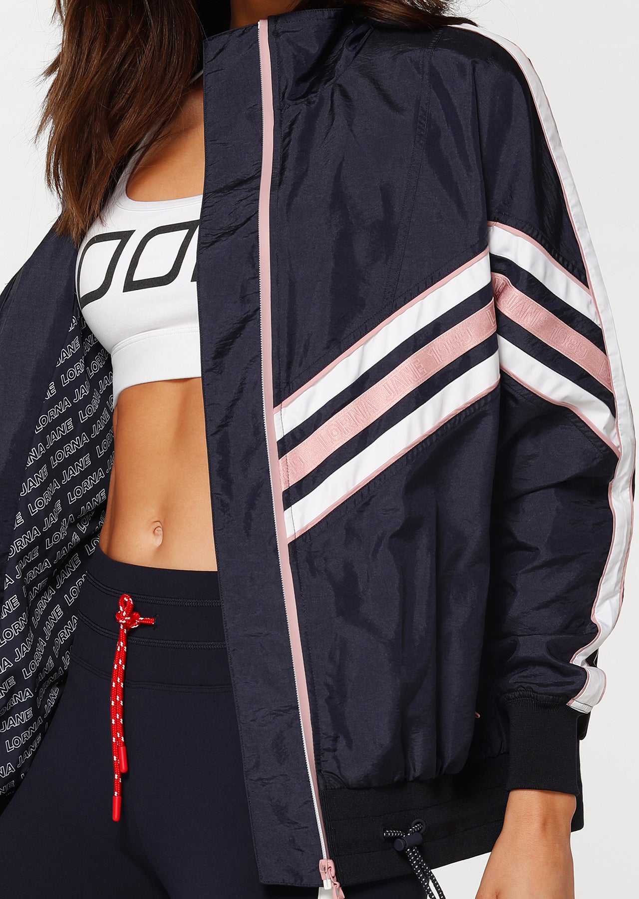 Lorna Jane Luxe Throwback Jacket - French Navy