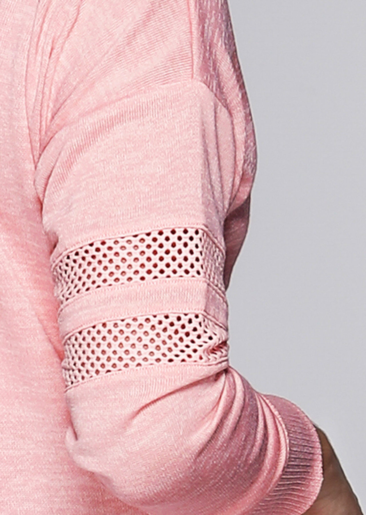 Lorna Jane Macy L/Slv Top - Whisper Pink Marl