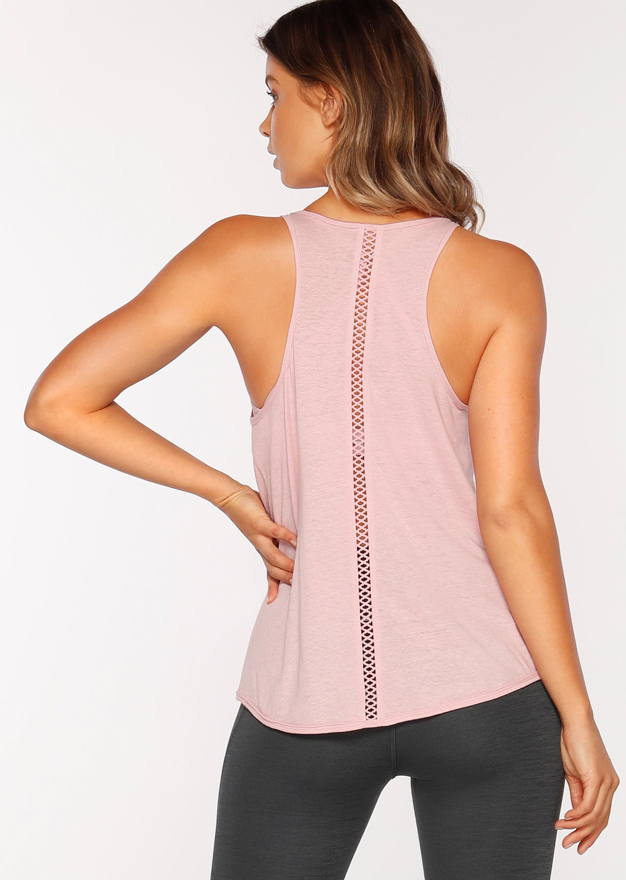 Lorna Jane Malibu Lightweight Tank - Dusty Rose