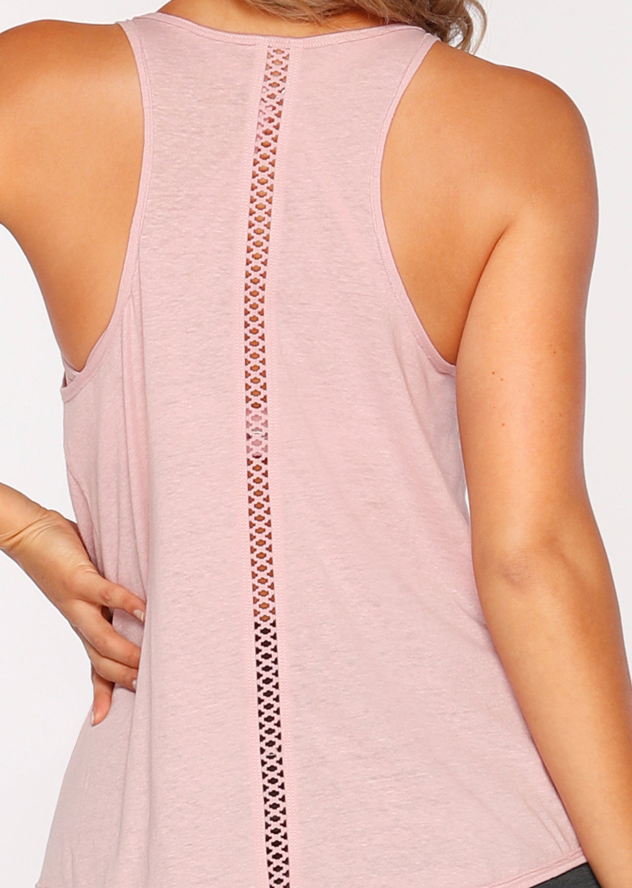 Lorna Jane Malibu Lightweight Tank - Dusty Rose