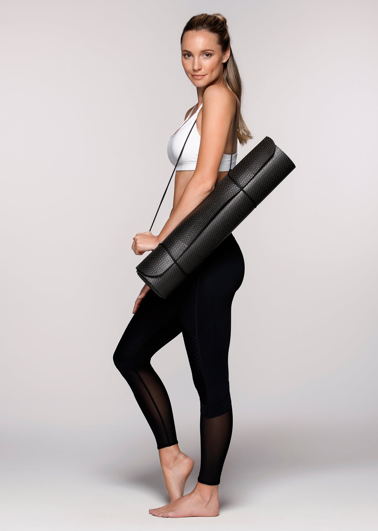 Lorna Jane Mandala Yoga Mat - Black