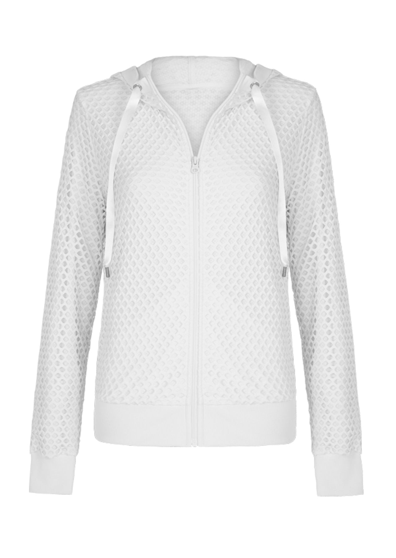Lorna Jane Manhattan L/Slv Mesh Jacket - White