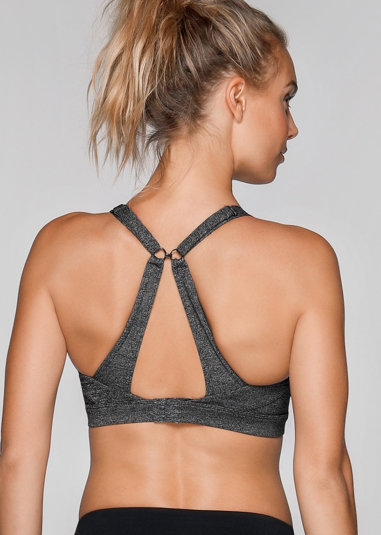 Lorna Jane Marathon Sports Bra - Char Marl