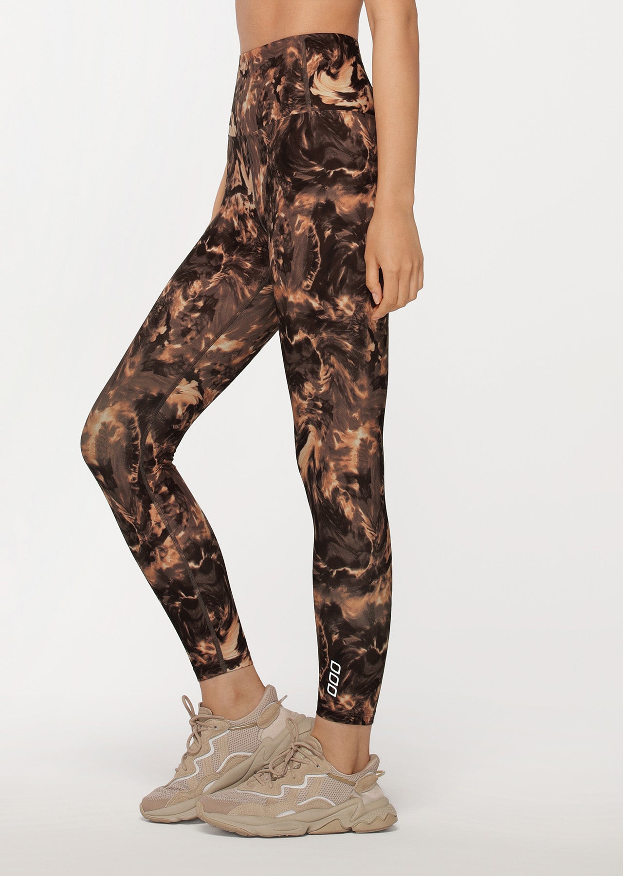 Lorna Jane Marble Ankle Biter Leggings - Marble Print