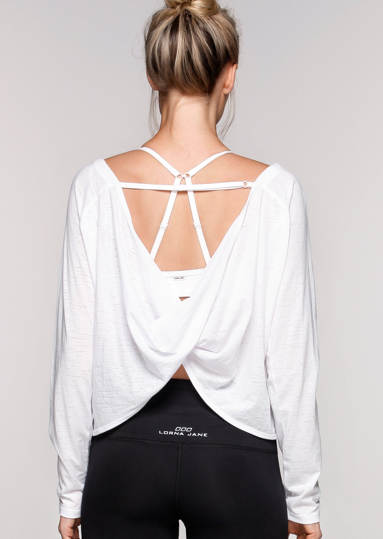 Lorna Jane Marichi L/Slv Top - White