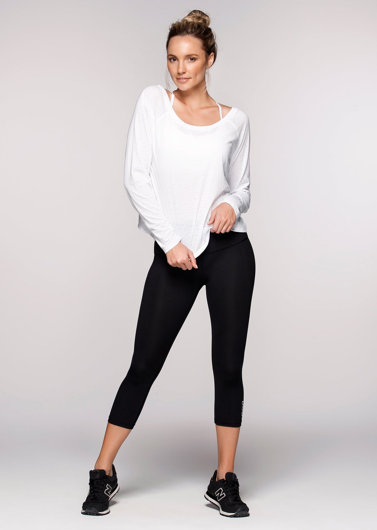 Lorna Jane Marichi L/Slv Top - White